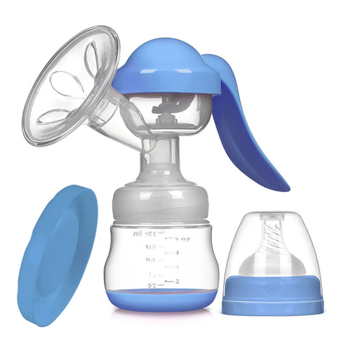 Kamelkart Manual Breast Pump – Comfortable, Portable & Easy to Use | BPA-Free, Ergonomic Design (Blue)