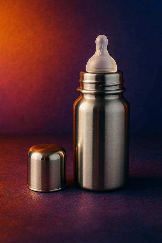Stainless Steel Milk Bottle for Baby NaturSip by Kamelkart – Safe Sips, Happy Baby
